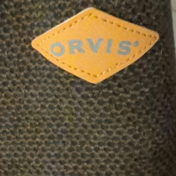 Orvis Men's Quarter 1/4 Zip Fleece Lined Pullover Brown LT - Picture 3 of 5